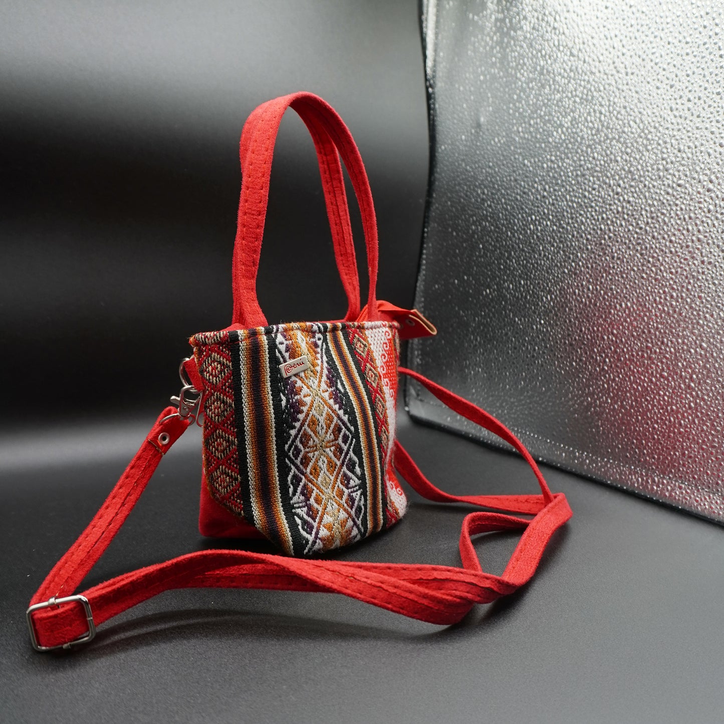 Red Andean Textile Handbag for Girls