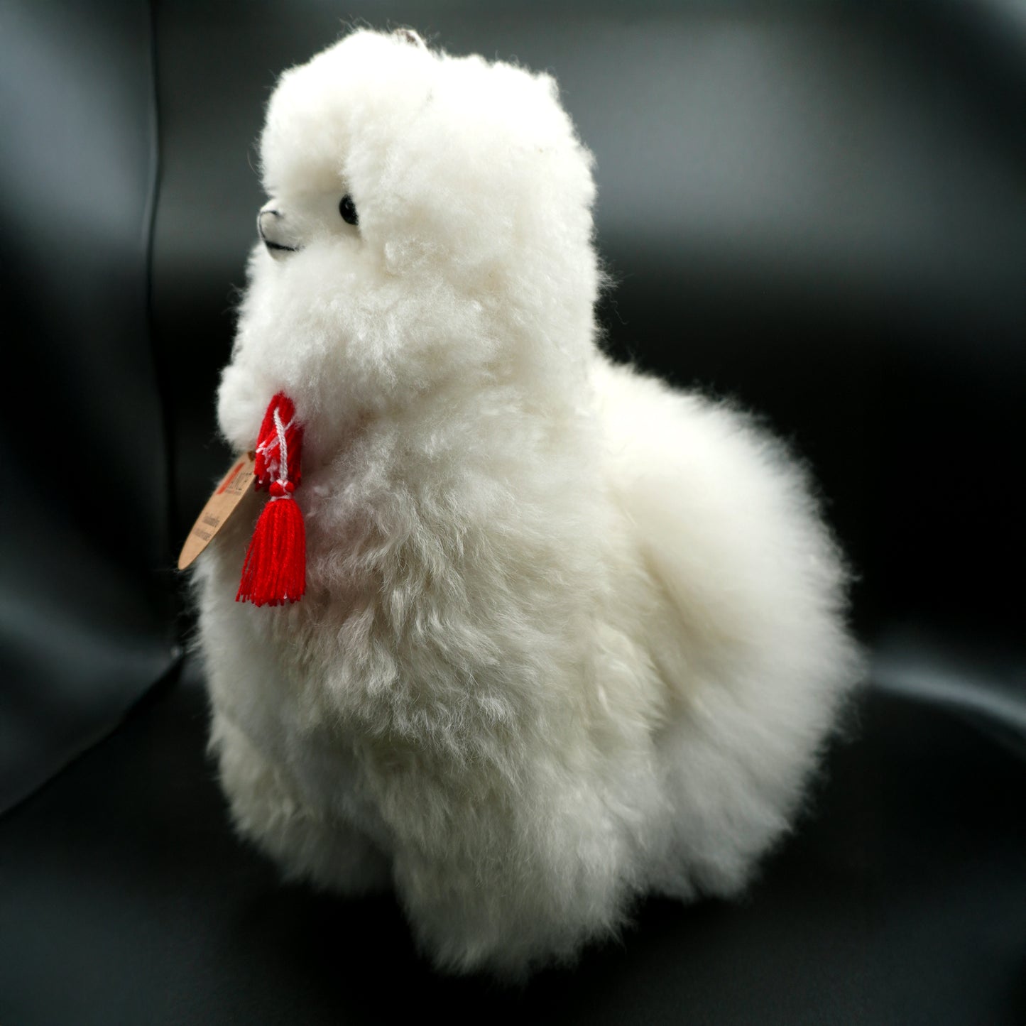 Artisan White Alpaca Llama – Handmade Peruvian Craft | 100% Alpaca Wool