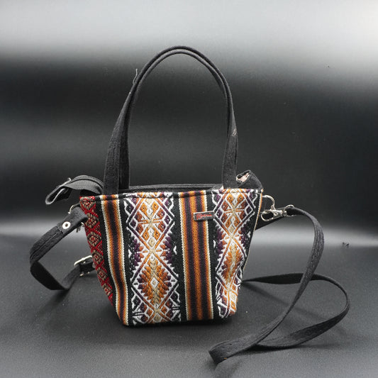 Black Andean Textile Handbag for Girls