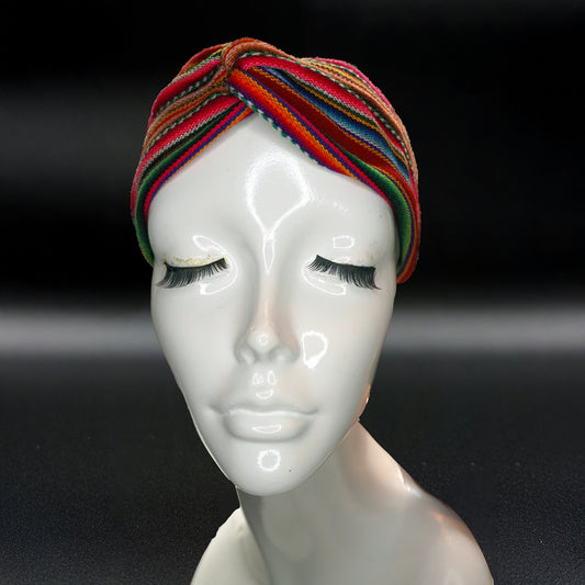 Handmade Andean Fabric Headband – Multicolor