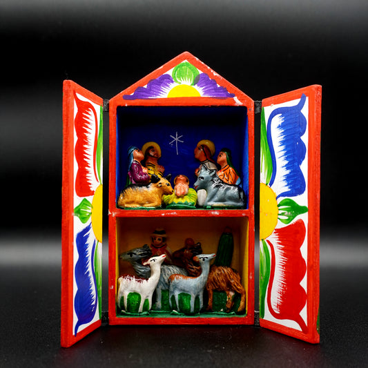 Medium-sized Ayacucho altarpiece