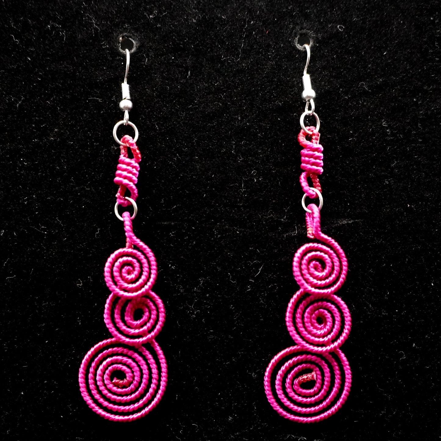 Hand-woven  musical notes