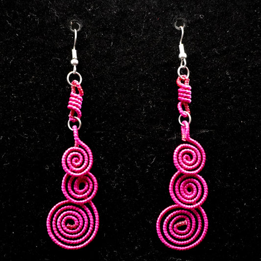 Hand-woven  musical notes
