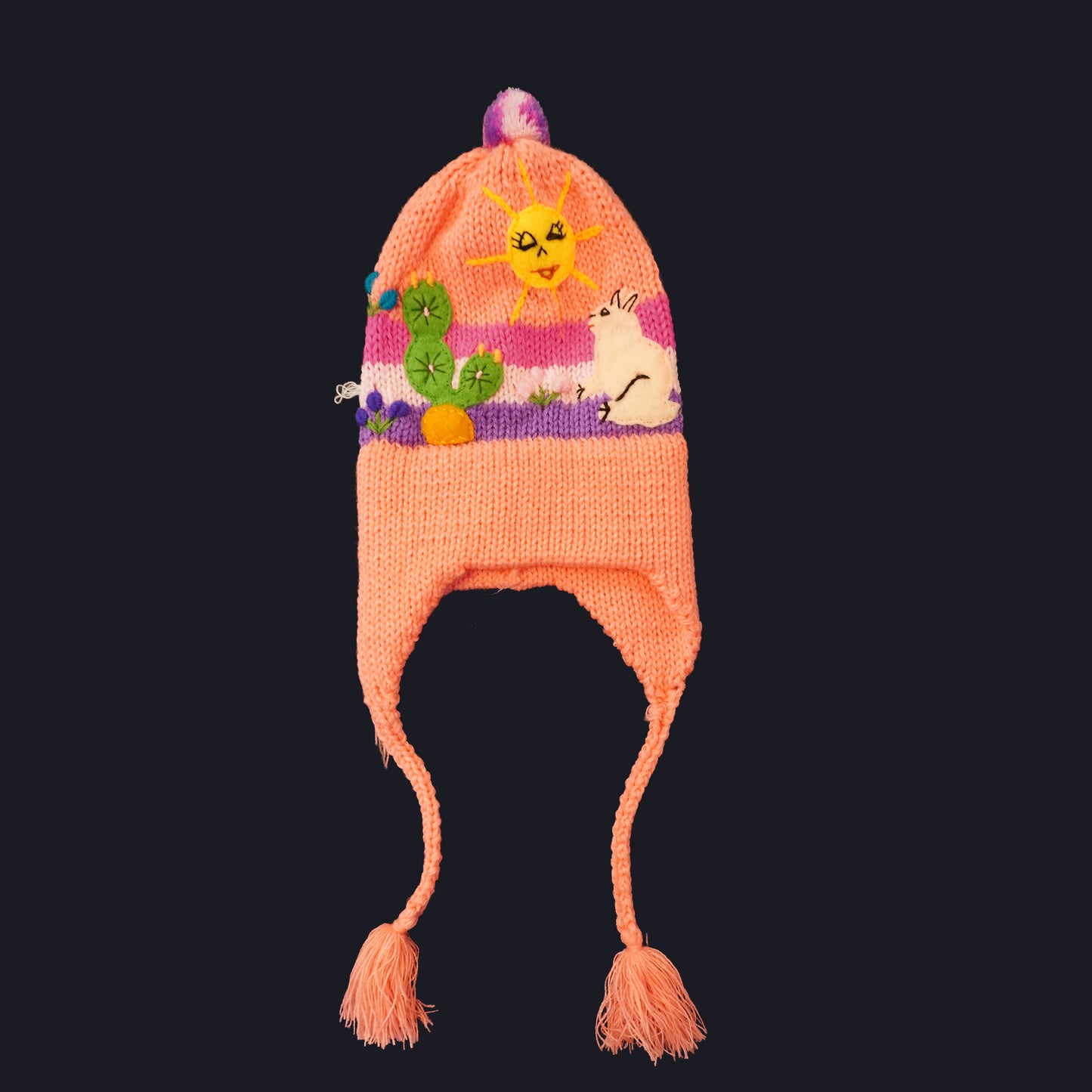 Hand-Knitted Peruvian Hat for babies