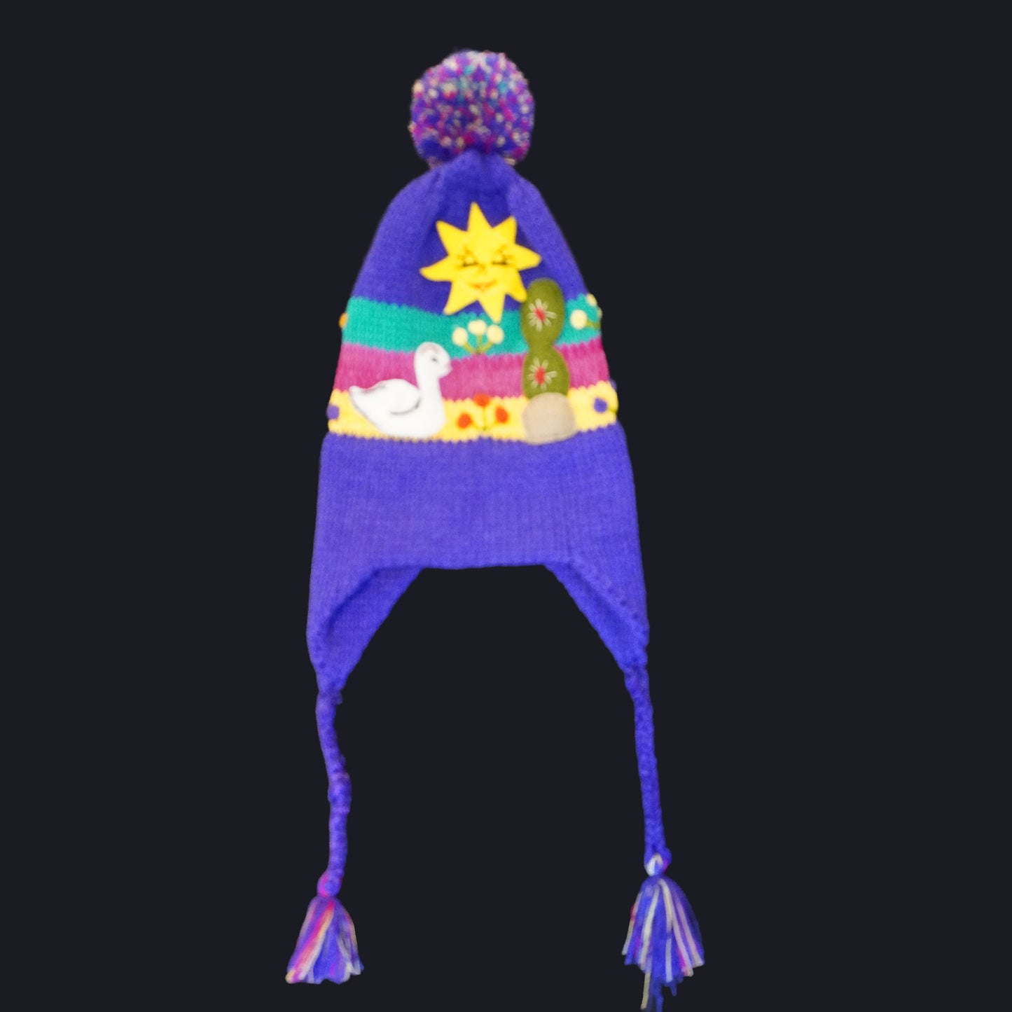 Hand-Knitted Peruvian Hat for babies