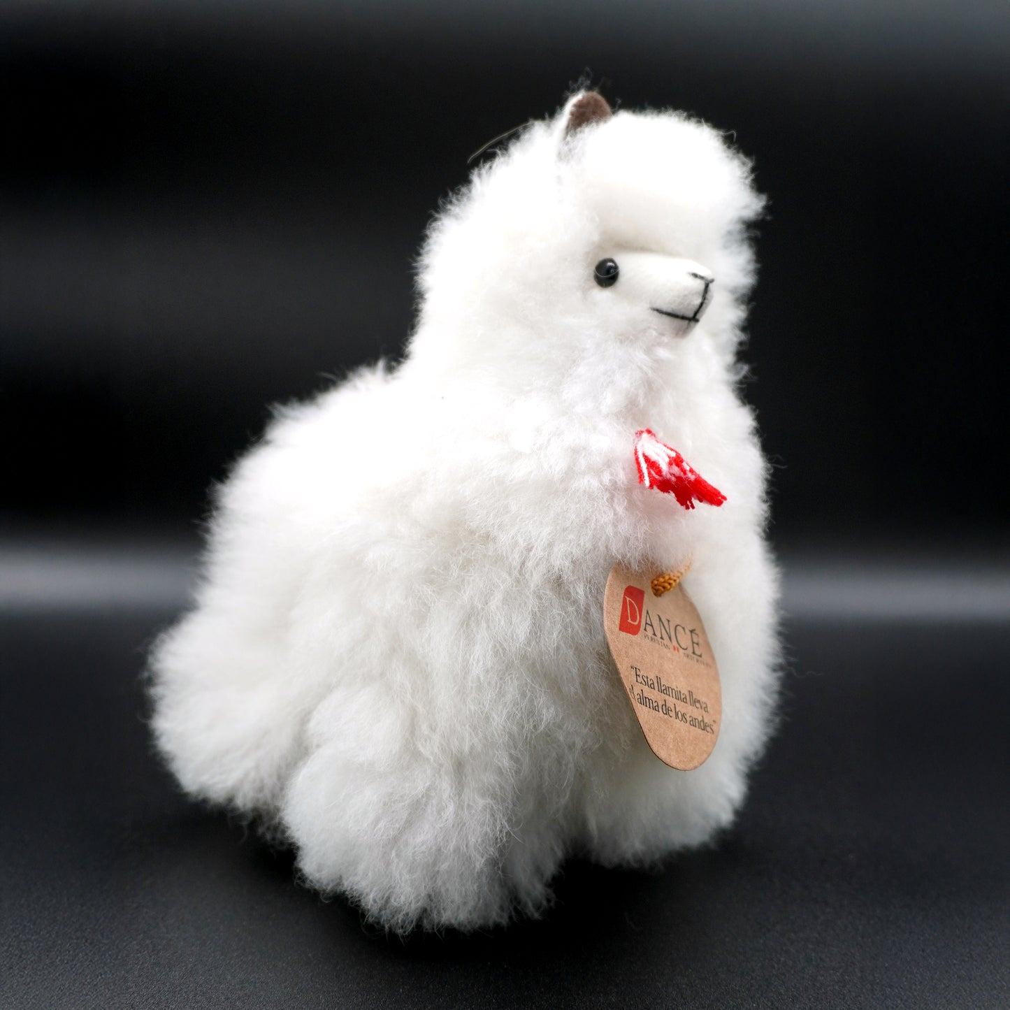 Decorative white alpaca llama - small