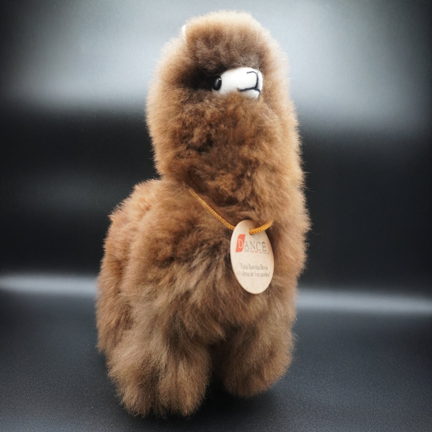 Decorative brown alpaca llama - large