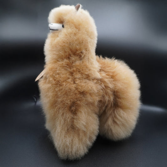 Large Peruvian Alpaca Llama – Caramel Color | Handmade Artisan Decor