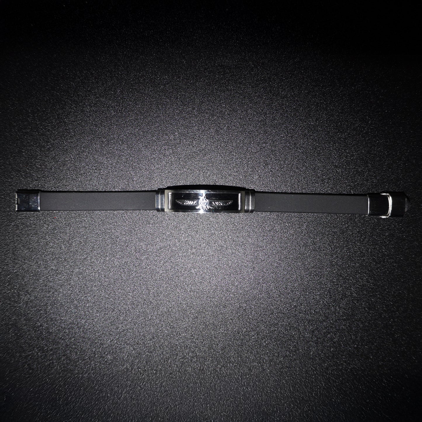 Unisex leather and steel bracelets with Andean designs