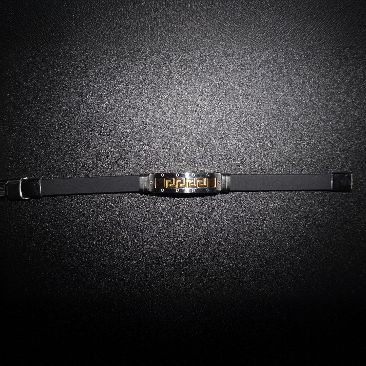 Unisex leather and steel bracelets with Andean designs